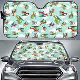 Helicopter Design Pattern Car Sun Shade