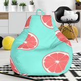Grapefruit Green Background Bean Bag Cover