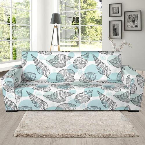 Shell Polynesian Tribal  Sofa Slipcover