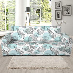Shell Polynesian Tribal  Sofa Slipcover