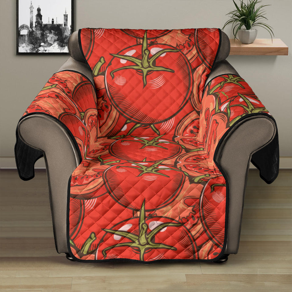 Red Tomato Pattern Recliner Cover Protector