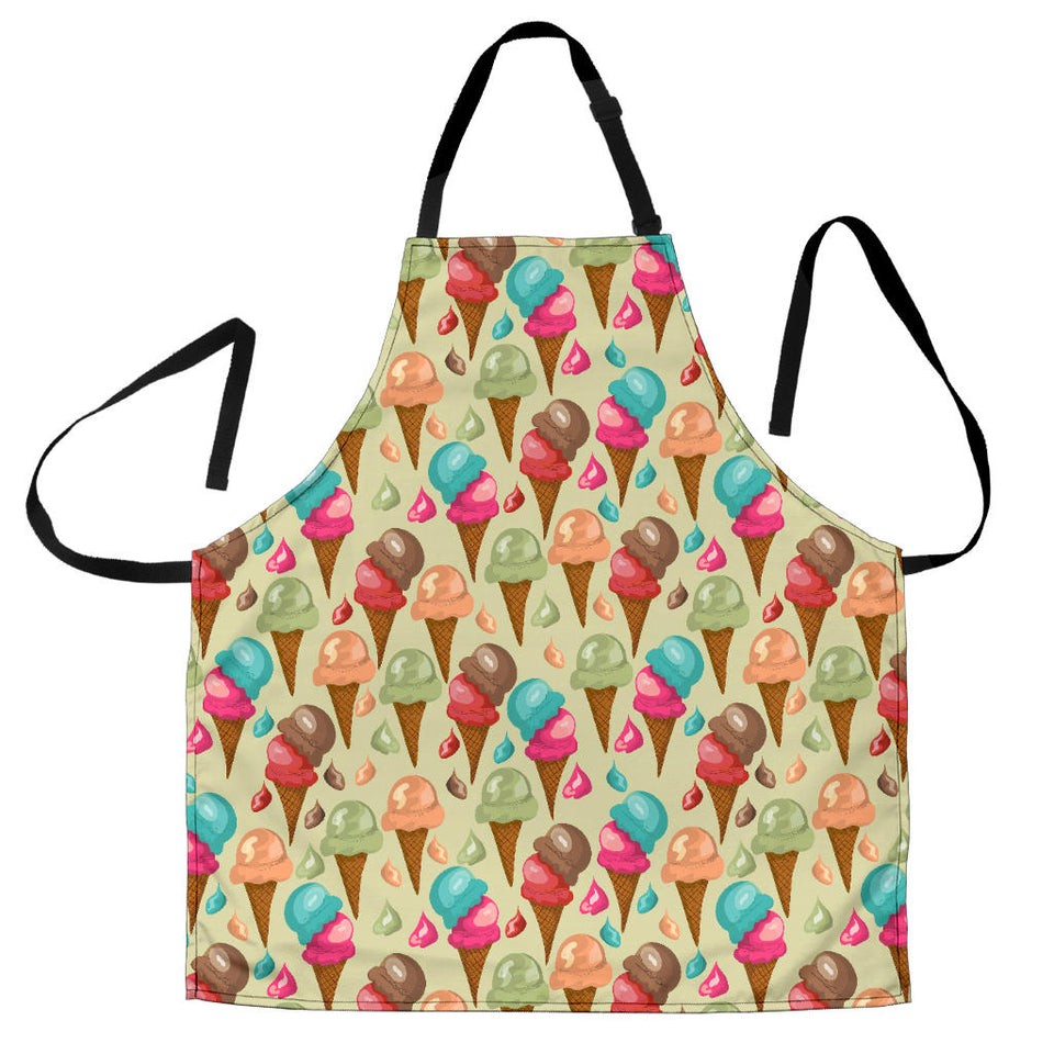 Colorful Ice Cream Pattern Adjustable Apron