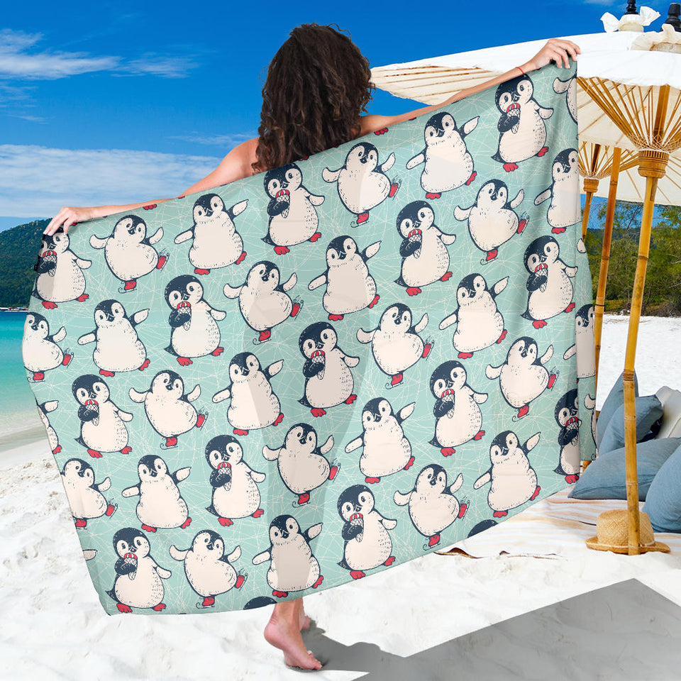 Cute Penguin Pattern Sarong