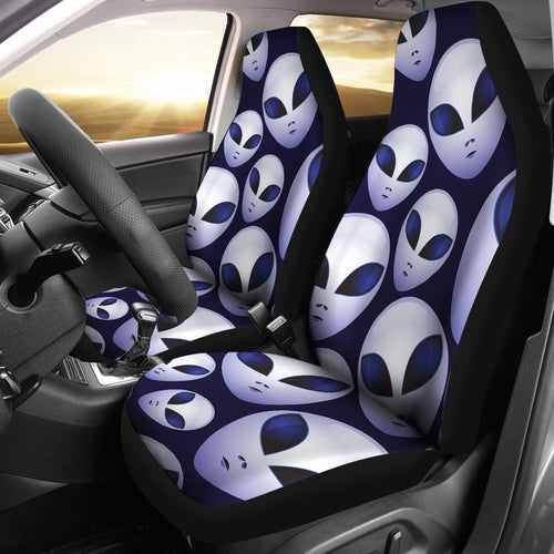 Alien Pattern Print Design 01 Universal Fit Car Seat Covers
