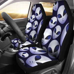 Alien Pattern Print Design 01 Universal Fit Car Seat Covers