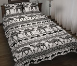Camel polynesian tribal pattern Quilt Bed Set