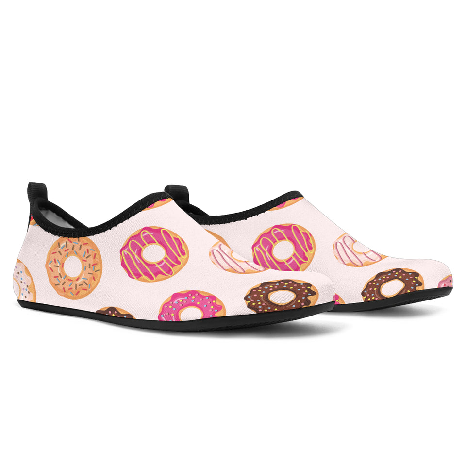 Colorful Donut Pattern Aqua Shoes