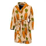 Carrot Pattern Print Design 04 Men's Bathrobe