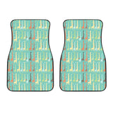 Giraffe Pattern Print Design 01 Front Car Mats
