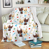 Cute Chihuahua Dog Pattern Premium Blanket