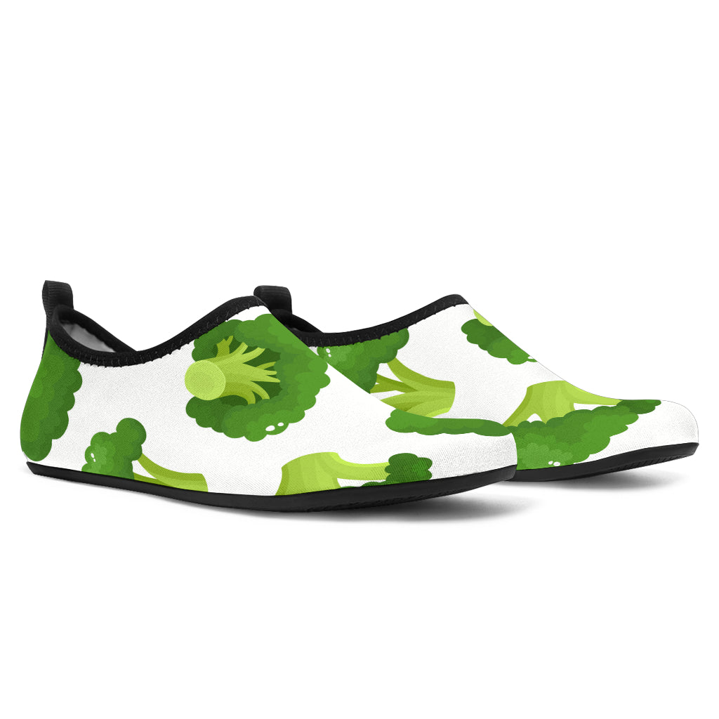 Cute Broccoli Pattern Aqua Shoes