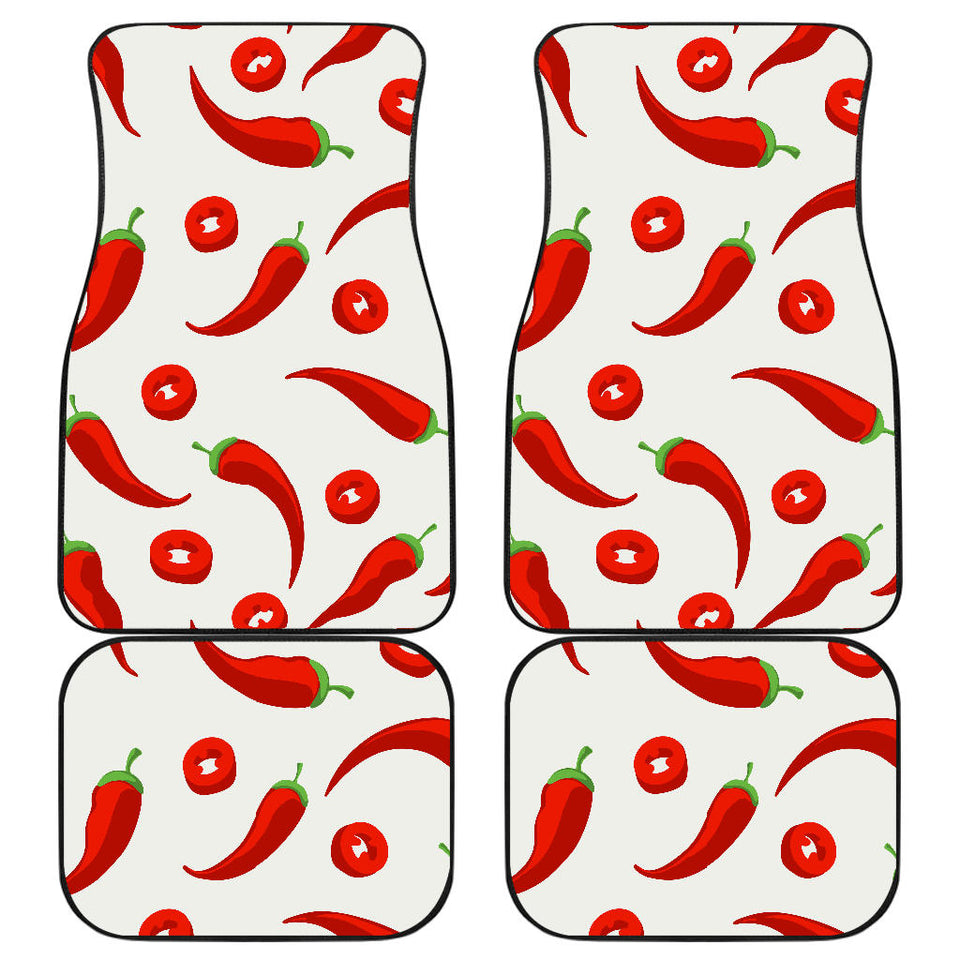 Chili Pattern Front And Back Car Mats