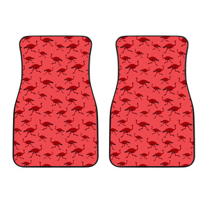 Ostrich Pattern Print Design 03 Front Car Mats