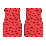 Ostrich Pattern Print Design 03 Front Car Mats
