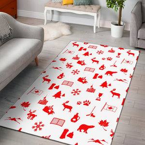 Canada Pattern Print Design 04 Area Rug
