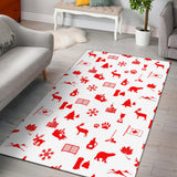 Canada Pattern Print Design 04 Area Rug