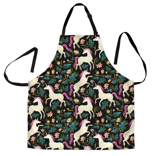 Unicorns Forest Background Adjustable Apron