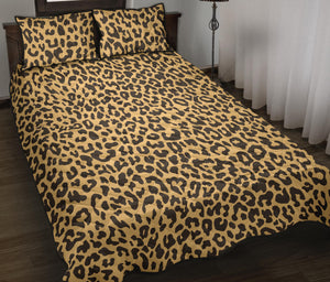 Leopard skin print Quilt Bed Set