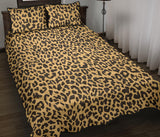 Leopard skin print Quilt Bed Set