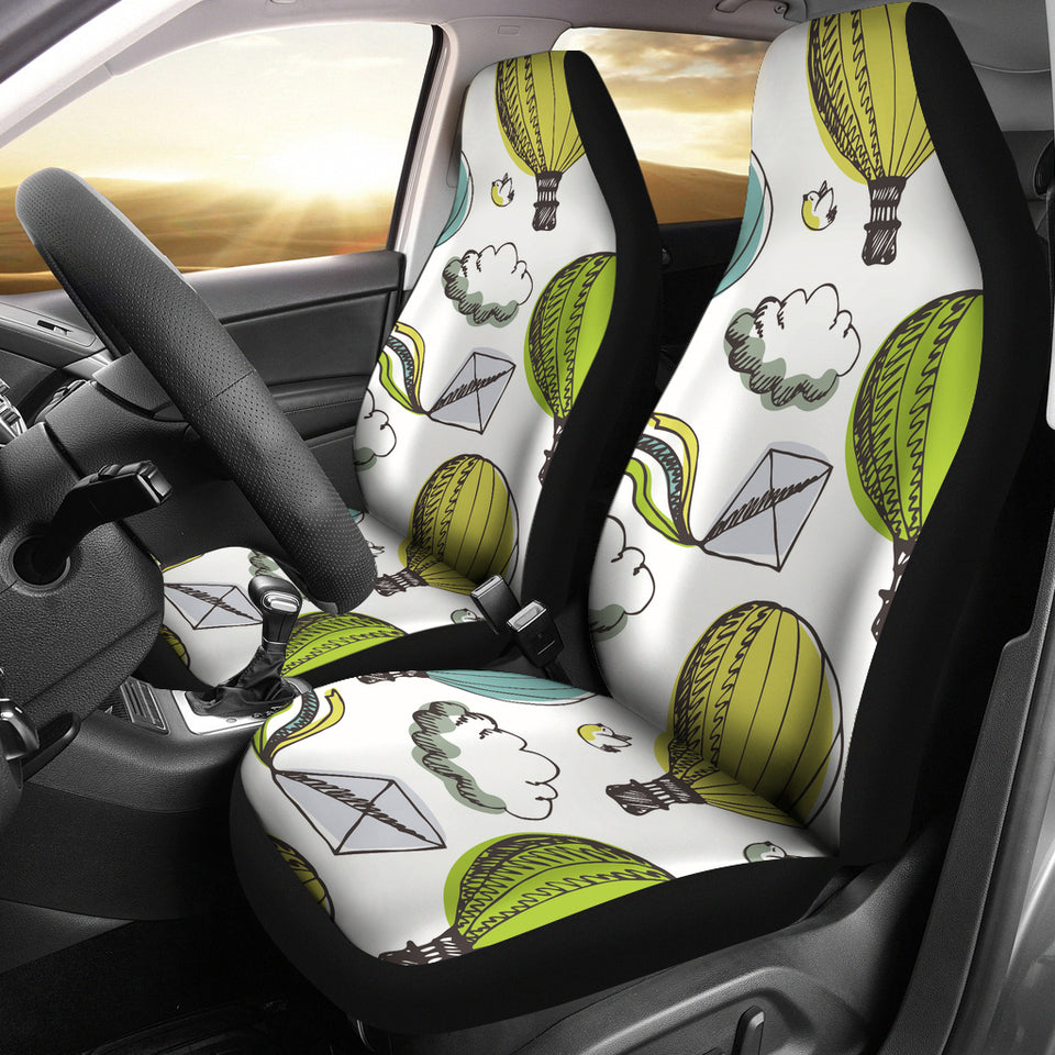 Hot Air Balloon Bird Cloud Pattern Universal Fit Car Seat Covers