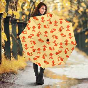 Goldfish Pattern Print Design 02 Umbrella