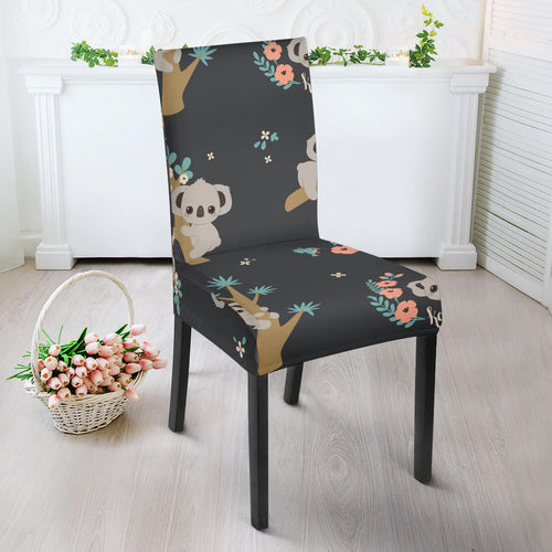 Cute Koala Pattern Dining Chair Slipcover