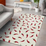 Chili Peppers Pattern Area Rug