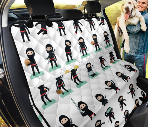 Cute Ninja Katana Sword Pattern Dog Car Seat Covers