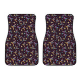 Hummingbird Pattern Print Design 04 Front Car Mats