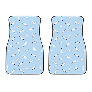 Seagull Pattern Print Design 02 Front Car Mats