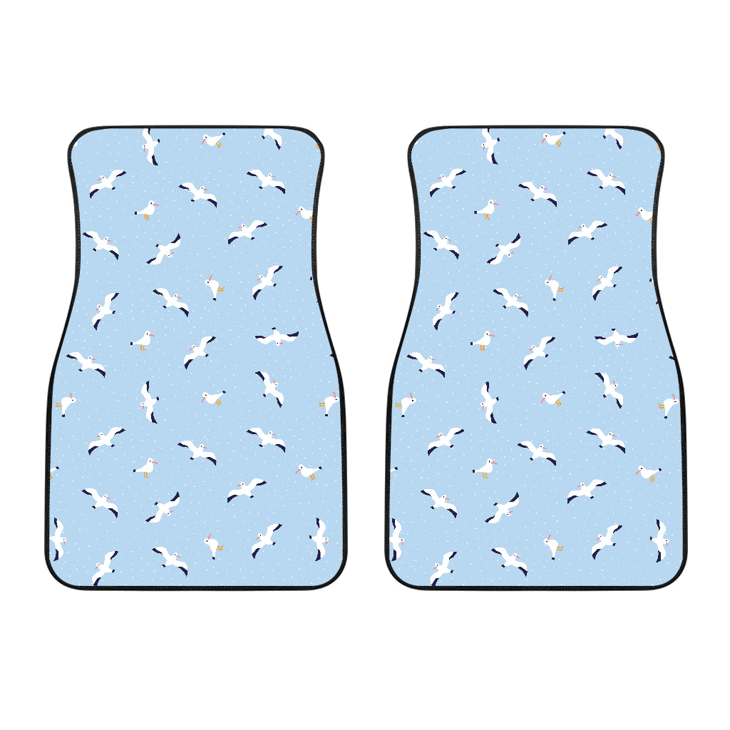 Seagull Pattern Print Design 02 Front Car Mats