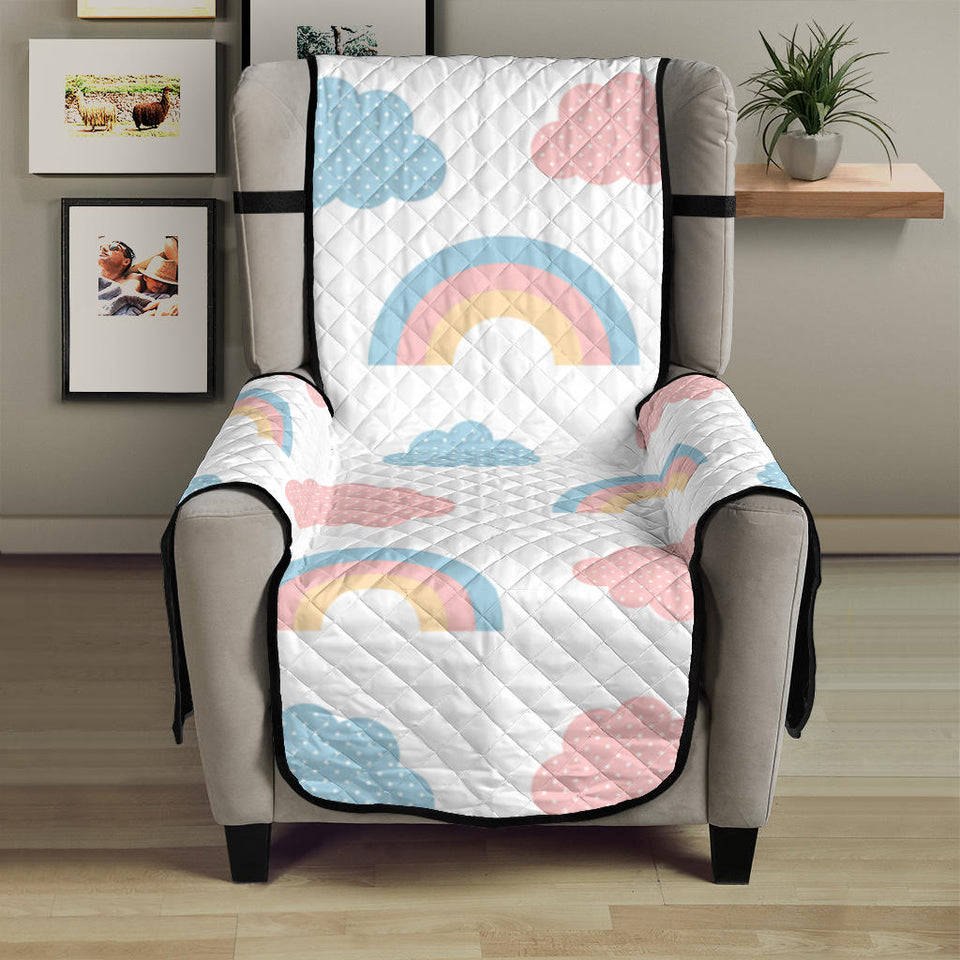 Cute rainbow clound pattern Chair Cover Protector