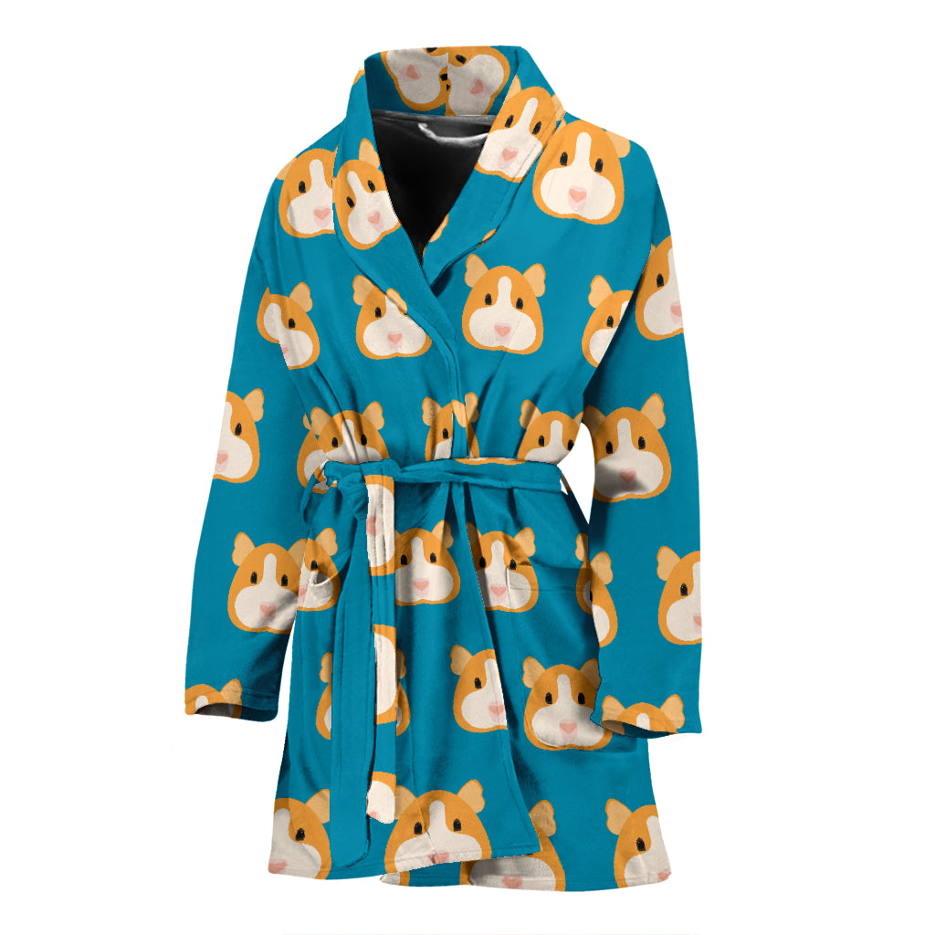 Guinea Pig Pattern Print Design 03 Women's Bathrobe