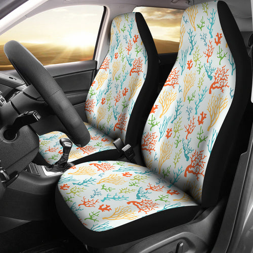 Coral Reef Pattern Print Design 02 Universal Fit Car Seat Covers