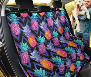 Pineapples Pattern Zigzag Background Dog Car Seat Covers
