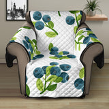 blueberry white background Recliner Cover Protector