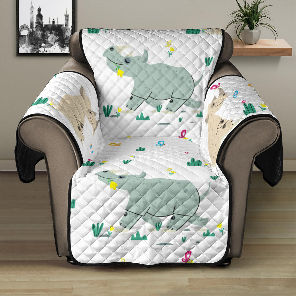 Cute Rhino pattern Recliner Cover Protector