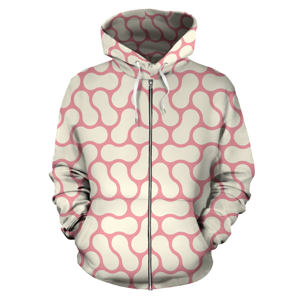 Peanuts Texture Pattern Zip Up Hoodie