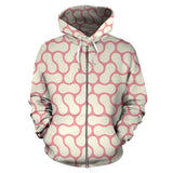 Peanuts Texture Pattern Zip Up Hoodie