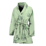Broccoli Sketch Pattern Women'S Bathrobe