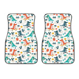 Cute Crocodile Pattern Front Car Mats