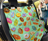 Colorful Donut Pattern Green Background Dog Car Seat Covers