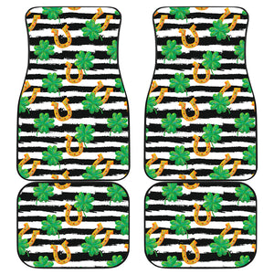 Horseshoes Pattern Print Design 01 Front and Back Car Mats
