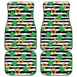 Horseshoes Pattern Print Design 01 Front and Back Car Mats
