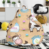 Cow Bottle Of Milk Pattern Bean Bag Cover