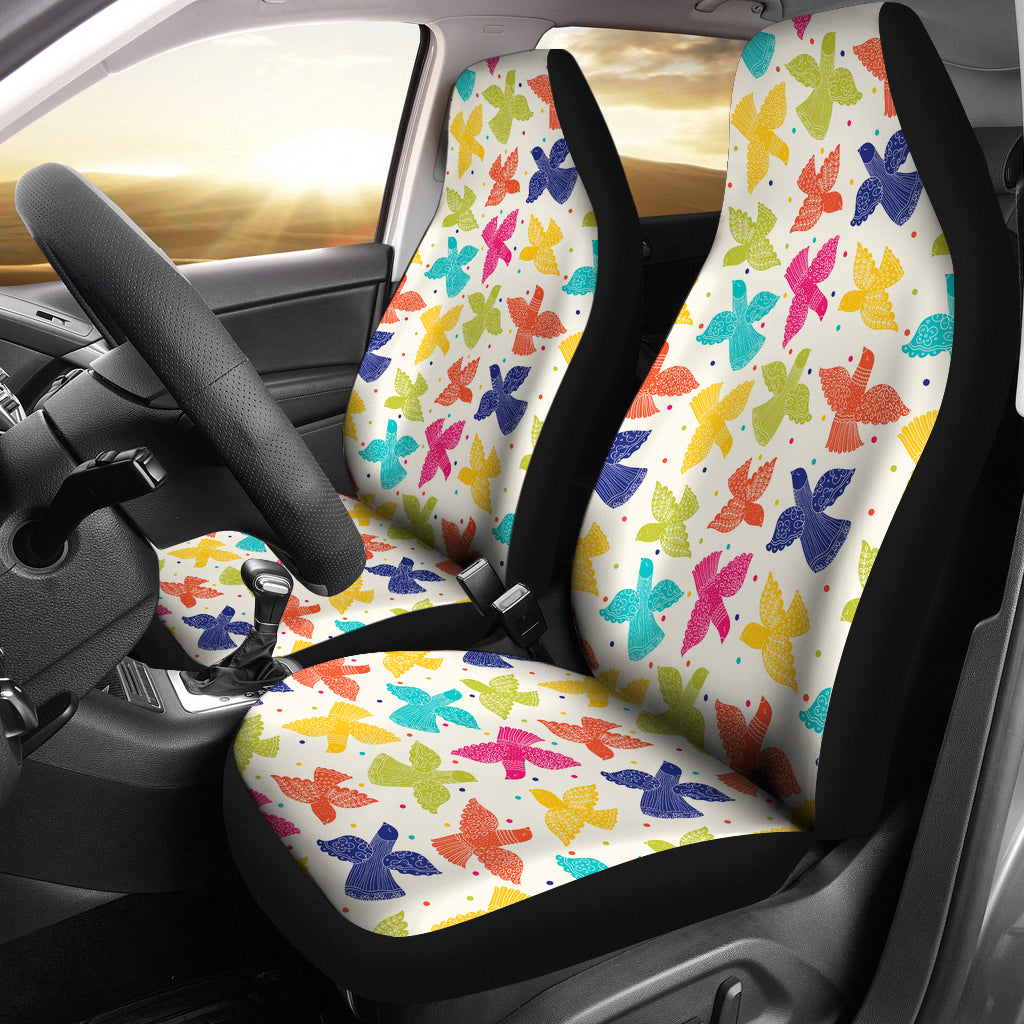 Pigeon Pattern Print Design 01 Universal Fit Car Seat Covers