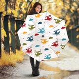 Colorful Helicopter Pattern Umbrella