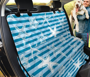 Starfish Blue Blackground Dog Car Seat Covers