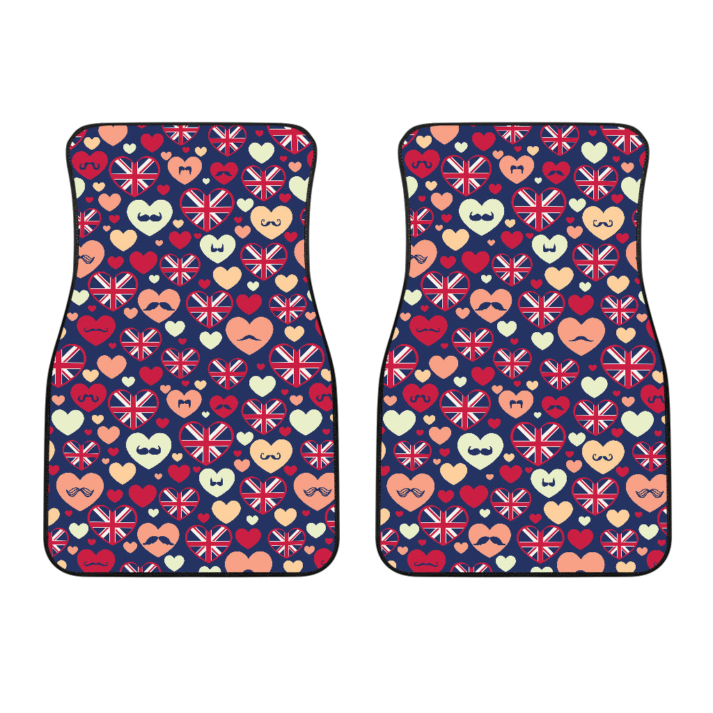 British Pattern Print Design 02 Front Car Mats
