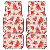 Watermelon Pattern Front And Back Car Mats